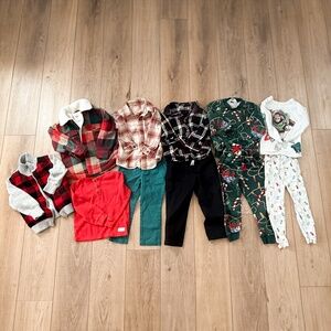 BOYS CUTE AND COZY WINTER CHRISTMAS HOLIDAY CLOTHING BUNDLE SIZE 3T